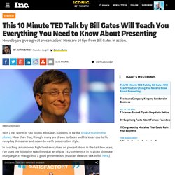 This 10 Minute TED Talk by Bill Gates Will Teach You Everything You Need to Know About Presenting