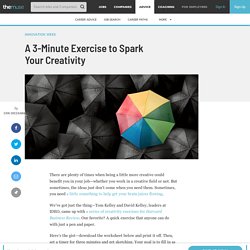 A 3-Minute Exercise to Spark Your Creativity