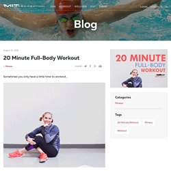 20 Minute Full-Body Workout - MIT Recreation