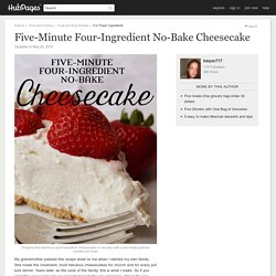 Five-Minute Four-Ingredient No-Bake Cheesecake