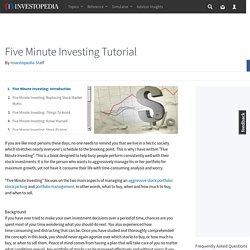 Five Minute Investing: Introduction