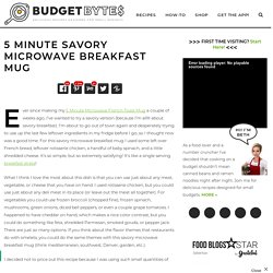 5 Minute Savory Microwave Breakfast Mug