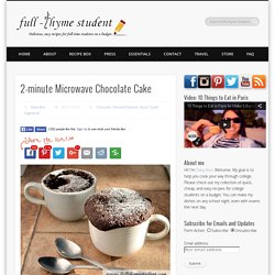 2-minute Microwave Chocolate Cake