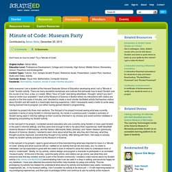 Minute of Code: Museum Party