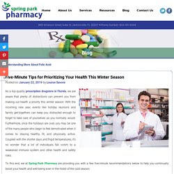Five-Minute Tips for Prioritizing Your Health This Winter Season