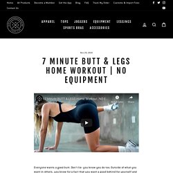 7 Minute BUTT & LEGS Home Workout