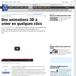 utes.ch - Des animations 3D à créer en quelques clics