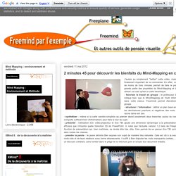 2 minutes 45 pour découvrir les bienfaits du Mind-Mapping en classe