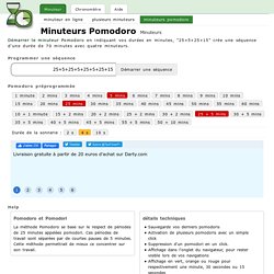 Minuteurs Pomodoro