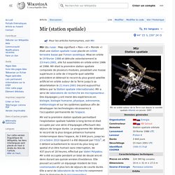 Mir (station spatiale)