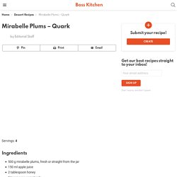 Mirabelle Plums - Quark - Boss Kitchen