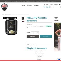 Weight Loss Miracle Pro Vanilla Meal Replacement