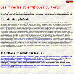 Miracles scientifiques du Coran