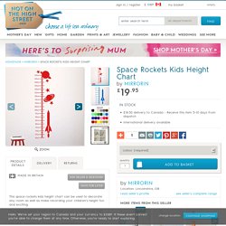 space rockets kids height chart by mirrorin