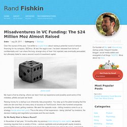 Misadventures in VC Funding: The $24 Million Moz Almost Raised