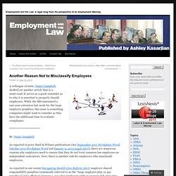 Employment and the Law: A legal blog from the perspective of an employment attorney