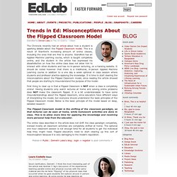 Trends in Ed: Misconceptions About the Flipped Classroom Model