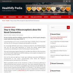 Step to Step 4 Misconceptions about Novel Coronavirus – Healthify Pedia