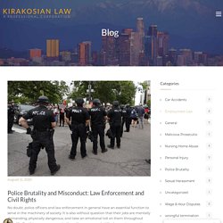 Police Brutality and Misconduct: Law Enforcement and Civil Rights - Los Angeles Personal Injury Attorney