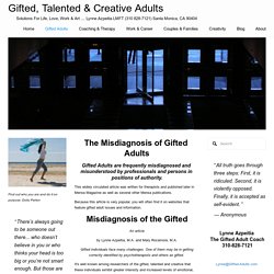 The Misdiagnosis of Gifted Adults — Gifted, Talented & Creative Adults