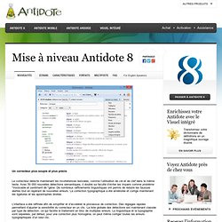 Antidote : Forfaits de mise à niveau vers Antidote 8