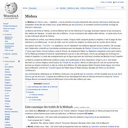 Mishna : compilation écrite des lois orales juives