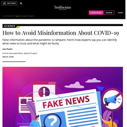 How to Avoid Misinformation About COVID-19