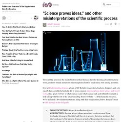 "Science proves ideas," and other misinterpretations of the scientific process