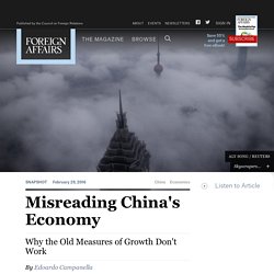 Misreading China's Economy