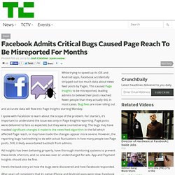 Facebook Admits Critical Bugs Caused Page Reach To Be Misreported For Months