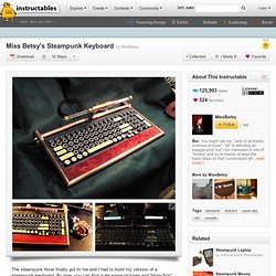 Miss Betsy's Steampunk Keyboard