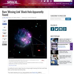 Rare 'Missing Link' Black Hole Apparently Found