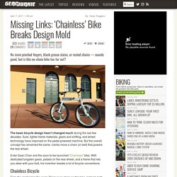 Missing Links: 'Chainless' Bike Breaks Design Mold