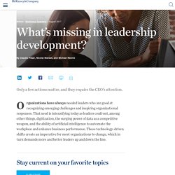 What’s missing in leadership development?