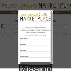 Mission Math: Classroom Escape Room - Mr. Mault's Marketplace