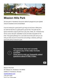 Mission Hills Park Henderson
