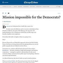 Mission impossible for the Democrats?