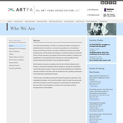 Mission, The Art Fund Association LLC