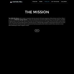 Mission Timeline - OSIRIS-REx Mission