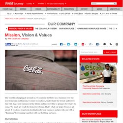 Mission, Vision & Values: The Coca-Cola Company