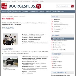 Nos missions - Développement économique - Agglomération Bourges Plus