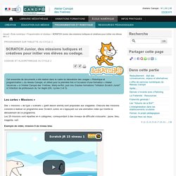 SCRATCH Junior, des missions ludiques et créatives pour initier vos élèves au codage. - L'Atelier Canopé 78 – Marly-le-Roi