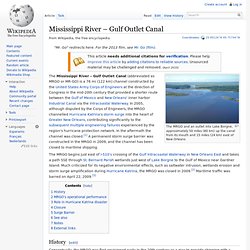 Mississippi River – Gulf Outlet Canal