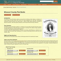 Missouri Digital Heritage : Missouri County Plat Books