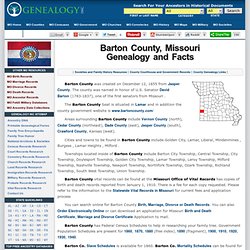 Barton County, Missouri Facts, Genealogy, Records & Links