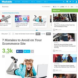 7 Mistakes to Avoid on Your Ecommerce Site