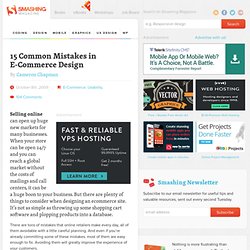 15 Common Mistakes in E-Commerce Design « Smashing Magazine