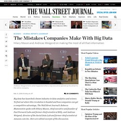 The Mistakes Companies Make With Big Data