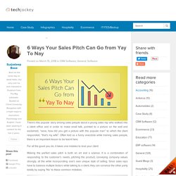 6 Mistakes to not make during a Sales Pitch - CRM Tools