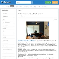 Mistakes to Avoid During Home Renovation » Dailygram ... The Business Network